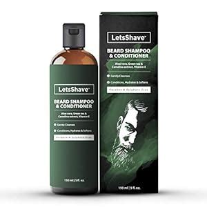 LetsShave Beard & Hair Shampoo for Men with Conditioner - 2 in 1 Wash ...