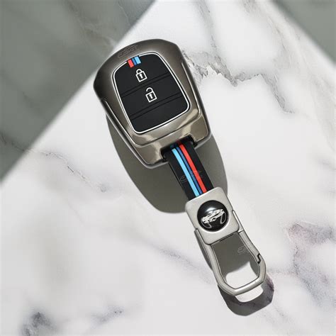 Metal Silicone Car Key Cover Hyundai: Santro, Eon, i10 Grand remote ke ...