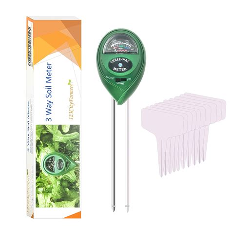 Soil Moisture Meter,Soil Test kit, Soil ph Meter, 3-in-1 ph, Light ...