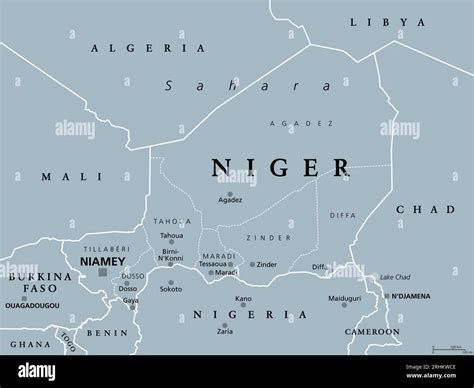Niger Map Cities 358 Niger Map Stock Photos, High Res Pictures, And