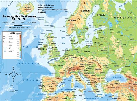 maps - Western Europe