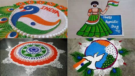 Republic Day Rangoli 2024 Easy Tricolour Rangoli Easy Design Step By ...