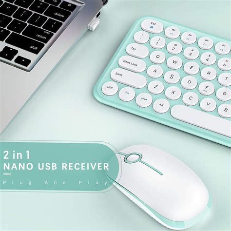 Buy Wireless Keyboard and Mouse Combo, Jelly Comb 2.4GHz Ultra Thin ...