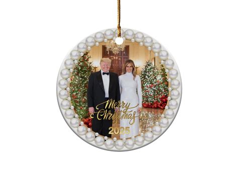 Commemorative President Trump and First Lady Melania Ornament, Trump ...