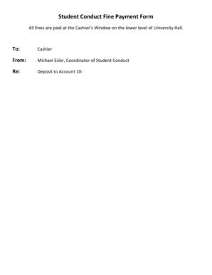 Fillable Online studentconduct owu Student Conduct Fine Payment Form ...