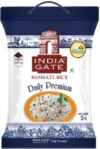 INDIA GATE Basmati Rice Daily Premium 5 kg Basmati Rice (Long Grain ...