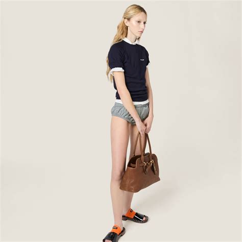 Oak Aventure Nappa Leather Bag | Miu Miu