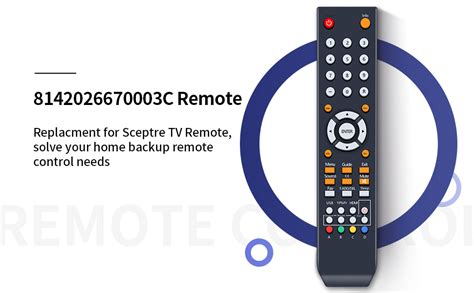 Sceptre Remote Control Code List 的图像结果