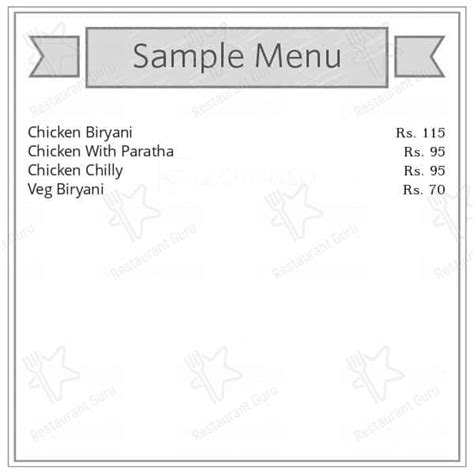 Menu at Hotel Chicken Plaza, Ranchi, 989Q+3RH