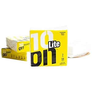 10'ON LITE Extra Soft Dinner Napkins | 2 PLY TISSUES | 50 PULLS PER ...