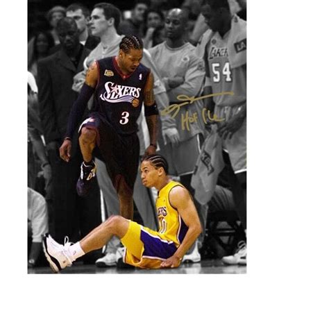 Allen Iverson Step Over Tyronn Lue Signed Photo - Inspire Uplift