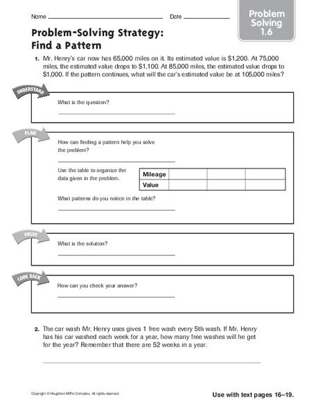 Image result for Pattern Problem Solving