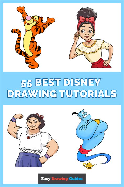 Disney Cartoon Characters Drawing Step By Step Free - Infoupdate.org