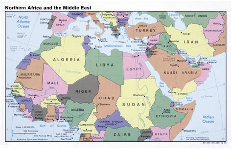 Map Of North Africa Middle East