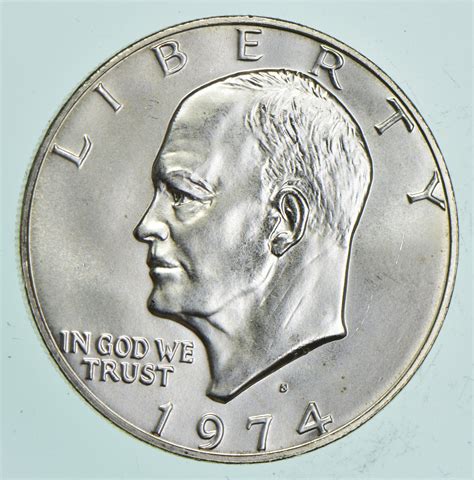Silver - SPECIALLY MINTED - S Mint Mark - 1974-S - 40% Eisenhower ...