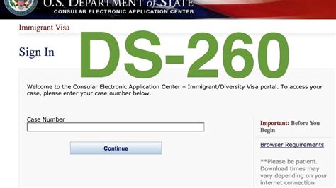 Image result for NVC DS-260 Form