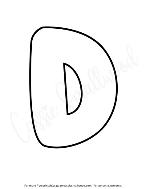 Bubble Letters Coloring Pages (FREE Printable) - Cassie Smallwood