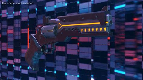 3D Futuristic Sci Fi Revolver Pistol model | 3D Molier International