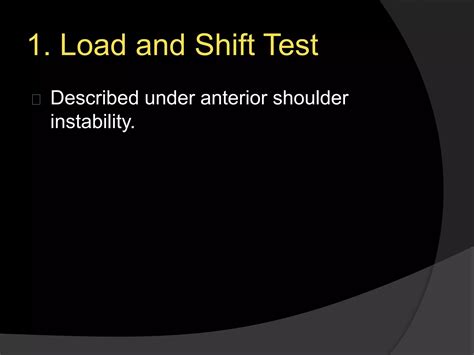 Shoulder - Special Tests | PPTX