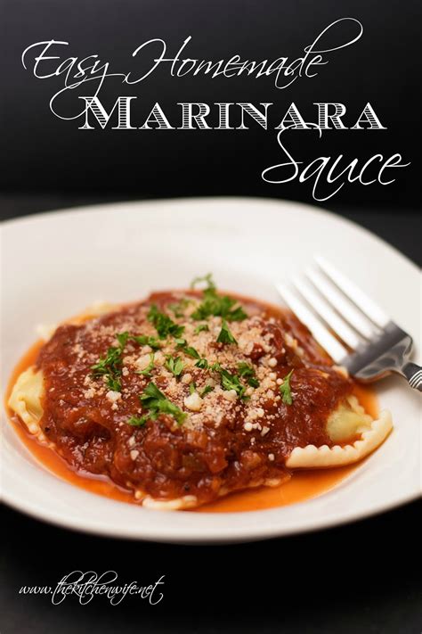 Easy Homemade Marinara Sauce - The Kitchen Wife