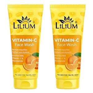 Lilium Vitamin C Face Wash 100ml | Enriched with Vitamin C Orange ...