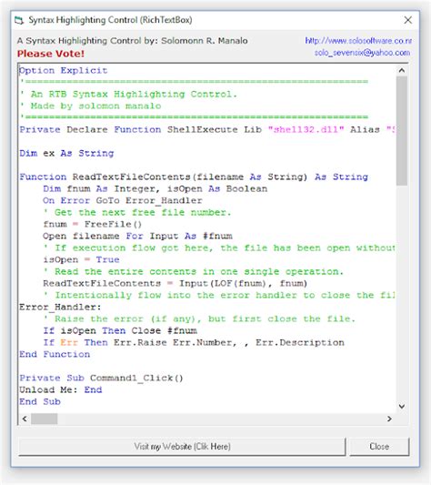 Image result for VB6 Syntax