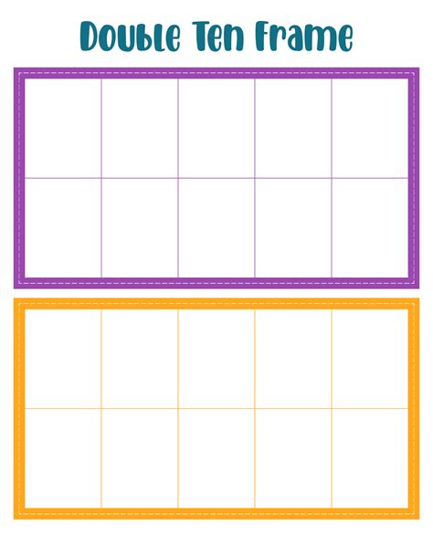 Ten Frame Template - 10 Free PDF Printables | Printablee