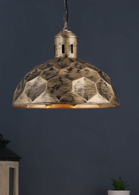 Get Gold Metal Single Hanging Lights (Without Bulb) at ₹ 2906 | LBB Shop