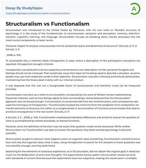 Image result for Structuralism Vs Functionalism Explained