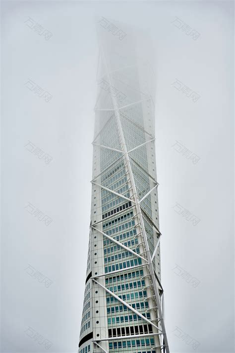 白色高层建筑摄影图素材图片下载-万素网