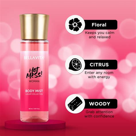 Hot Mess Body Mist - 150ml | Long Lasting Floral Citrusy Mist for Women ...