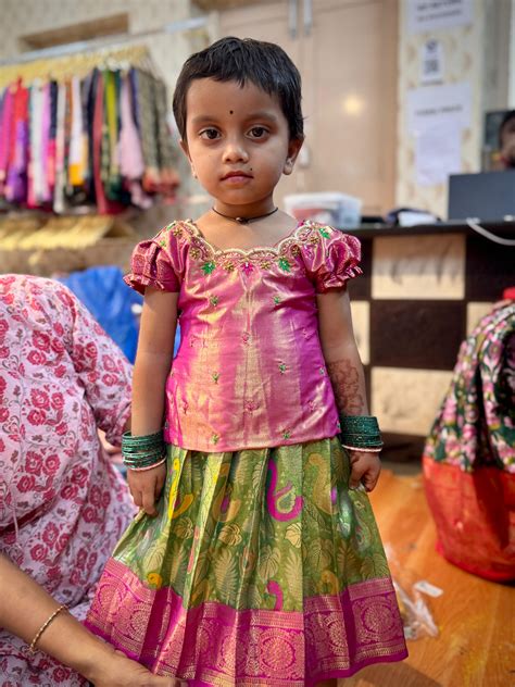 Kid's Ready To Wear Kanchi Pattu Lehenga – MayiLabel