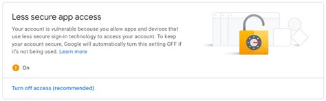 Image result for Gmail Less Secure App Access