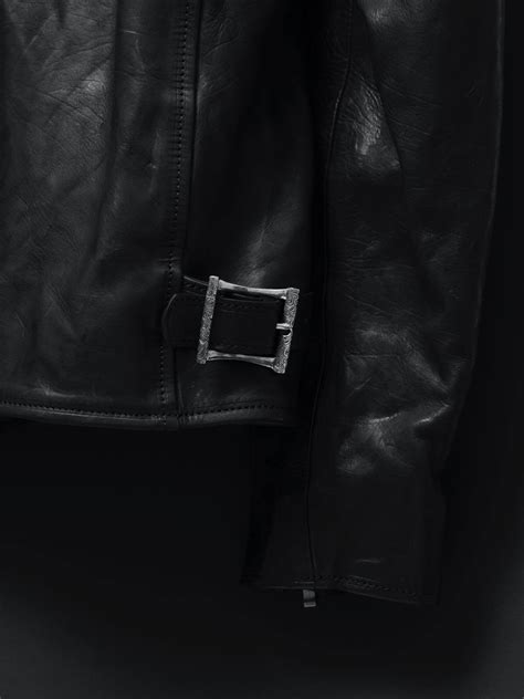 Leather Double Riders Jacket -Black- | HANGOUT