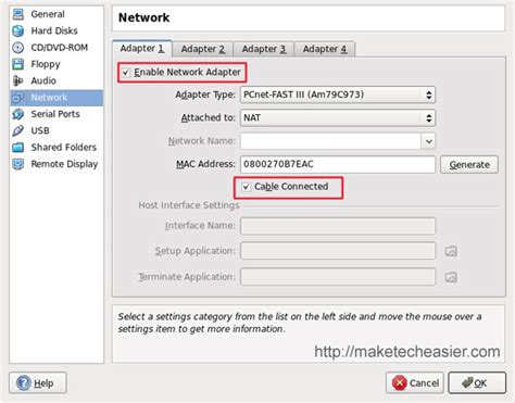 Image result for Warning Network in VirtualBox