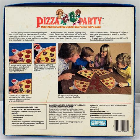 Pizza Party Board Game Pieces