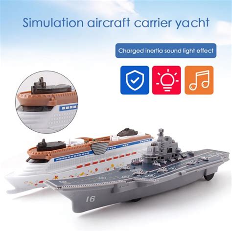 Buy Battleship Aircraft Carrier Toy Submarine With Sound&Light, Plastic ...