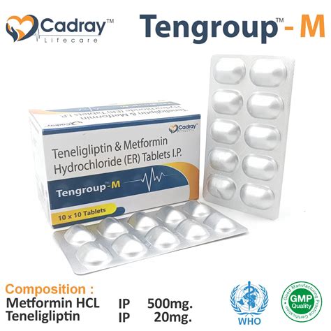 Tenelit M Plus Tablet | Metformin 500mg + Teneligliptin 20mg ...