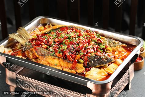 特色烤鱼,中国菜系,食品餐饮,摄影素材,汇图网www.huitu.com