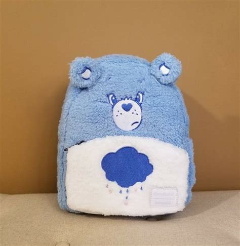 Buy Loungefly Care Bears Grumpy Bear Blue Cosplay Backpack 40th ...