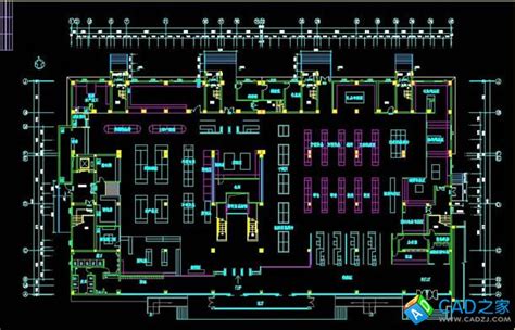 中型超市平面布置图_cad图纸下载-土木在线