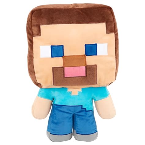 Minecraft Steve Plushie: Soft, Stuffed Pillow Buddy for Gaming Bedding ...