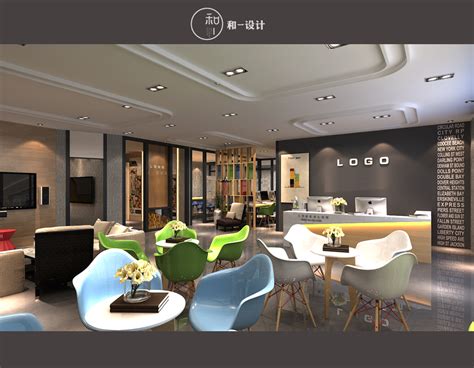 蓝海办公_青岛高端室内设计_青岛餐饮设计_和一装饰设计
