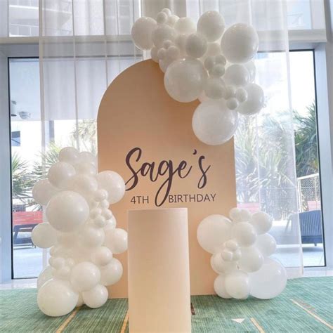 All White Balloon Arch Kit | Wedding Decoration, Wedding Balloons, Baby ...