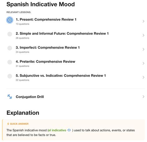 Conjugation Features - SpanishDictionary.com Support