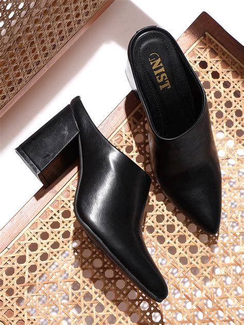 GNIST Regular Black Block Heel Boots – Gnist Footwear