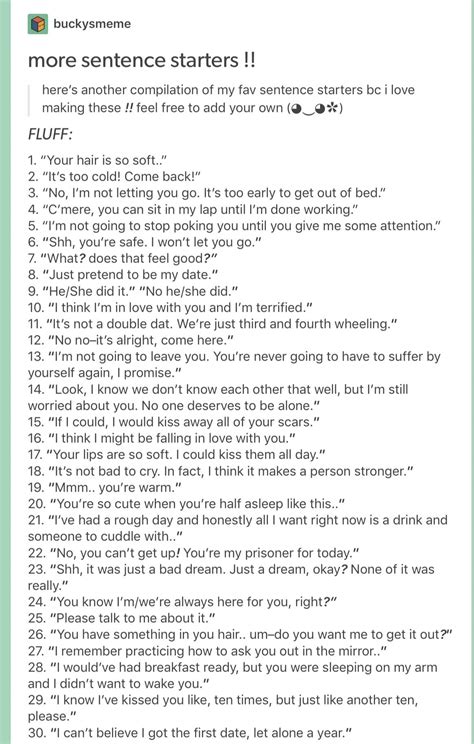 Sentence starter | writing prompts | dialogue prompts | Tumblr ...