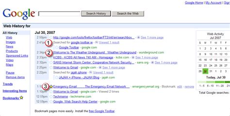 Image result for Web Search History