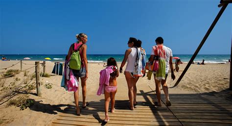 European Beaches With People