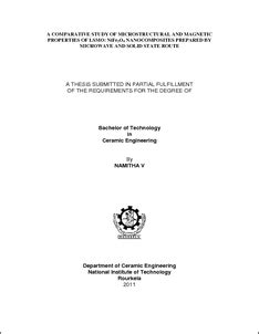 A comparative study of microstructural and magnetic properties of lsmo ...
